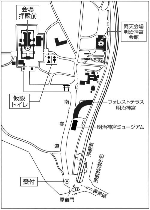明治神宮案内図