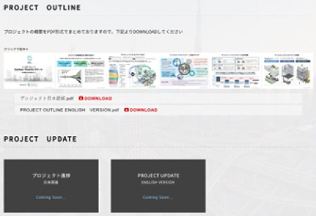 プロジェクト概要資料（日本語・英語）ダウンロードサイトイメージ